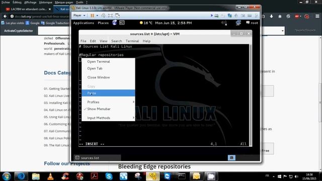 Editer la Sources.List Repositories de Kali-Linux-1.1.0c-vm-amd64 смотреть онлайн