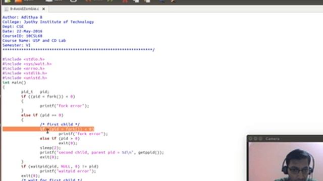 Program 8: USPCD LAB | VTU | Avoid a Zombie by forking twice смотреть онлайн