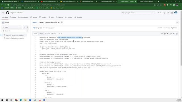 Download Llama 2 using PowerShell Locally | Error Occured смотреть онлайн