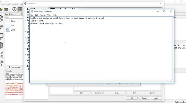 How to Add Layer 3 Switch in GNS3 | ITgeekBoy смотреть онлайн