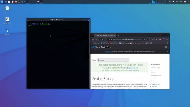 Installing Visual Studio Code On Kali Linux