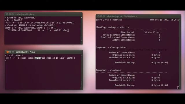CloudOpt - S3 acceleration demo - Linux смотреть онлайн