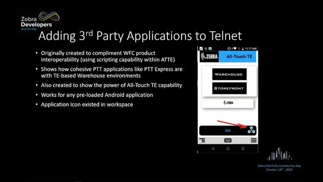Zebra DevTalk | Community Day | All Touch TE - Launch Applications from TelNet session | Oct 2020 смотреть онлайн