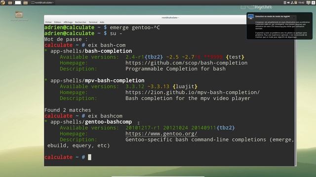 Activer l'autocompletion sur Gentoo et Calculate Linux pour emerge смотреть онлайн