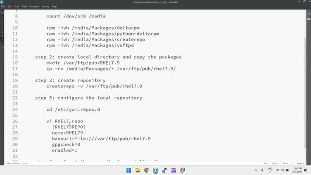 How to create local repository in Redhat Linux? смотреть онлайн