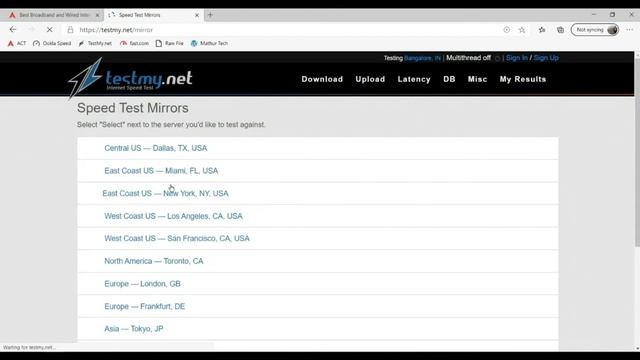 SpeedTest of ACT Fiber Broadband on Different Servers | Plans & UpTime | Hindi | Mathur Tech | 2021 смотреть онлайн