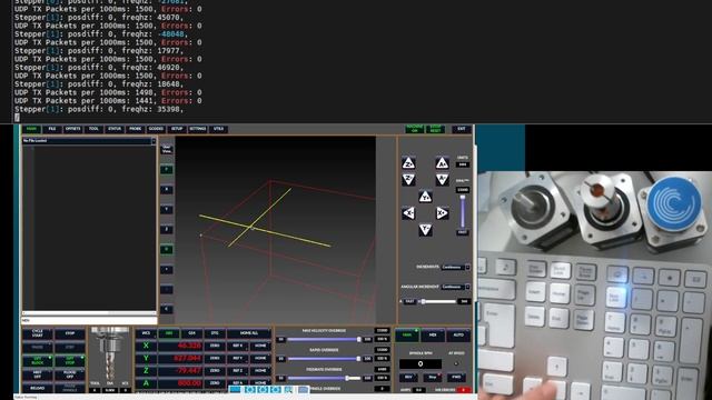 LinuxCNC ESP32 Ethernet High Speed Testing смотреть онлайн