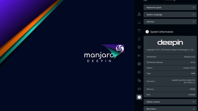 Linux Manjaro Deepin 18.0.2 Stable смотреть онлайн