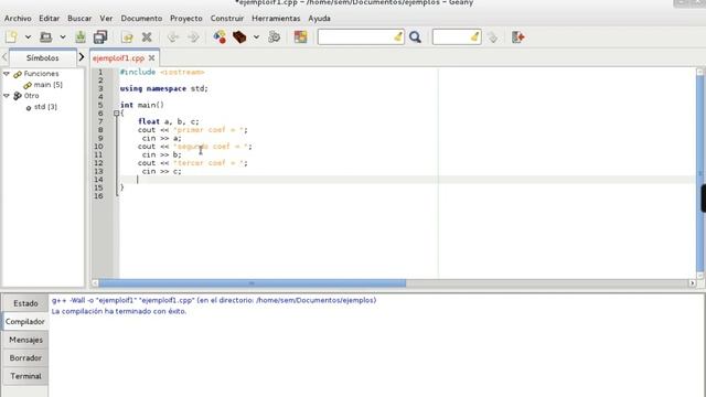 programacion en linux (c/c++) tuto 06-2(if formula cuadratica) смотреть онлайн