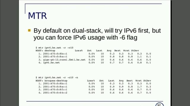 IPv6 and various traceroute commands смотреть онлайн
