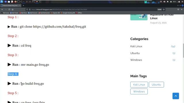 How to Install freq tool on Kali Linux смотреть онлайн