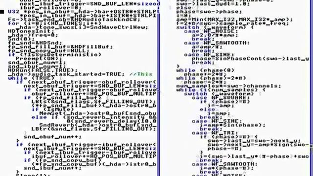 TempleOS - 5 Min Code Walkthrough - HDAudio Not On Normal Distro And Waveforms смотреть онлайн