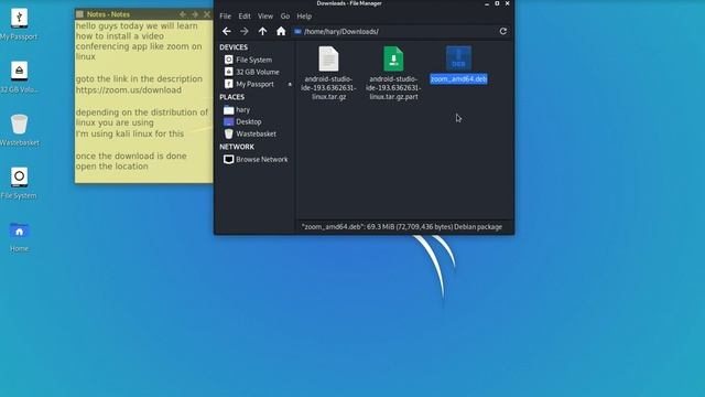 Install a Video Conferencing App Zoom on Linux(Kali) смотреть онлайн