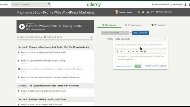 Udemy Course Discussion Forum: Ask Instructor Questions смотреть онлайн