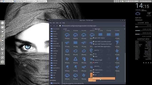 ARCHLabs : 57 changing the colour of the AP-Weather conky from Archlabs смотреть онлайн