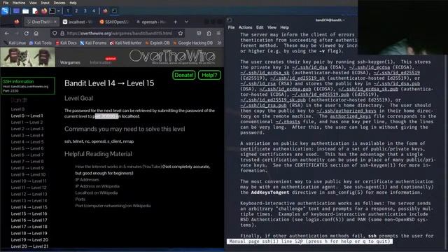 Kali Linux Basics | Over The Wire | Cyber Security Learning | CTF | смотреть онлайн