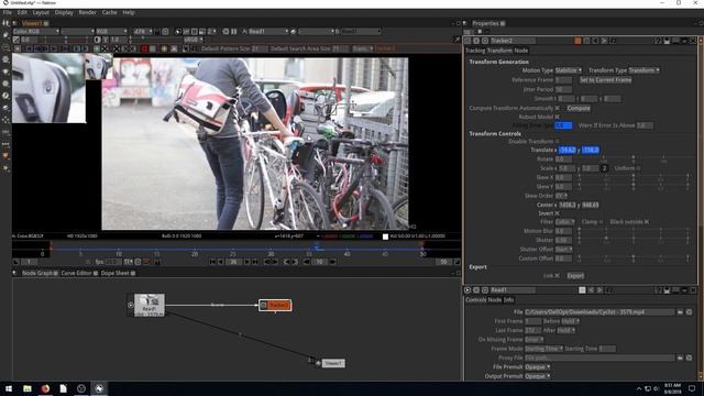 Natron Lesson 15 - Video stabilization with Tracker and Transform nodes смотреть онлайн