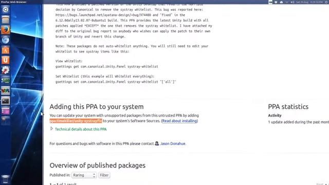 Ubuntu 13.04: Get the whitelist back (system tray) смотреть онлайн