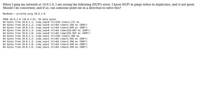 DUP! Errors in ping 10.0.1.0 смотреть онлайн