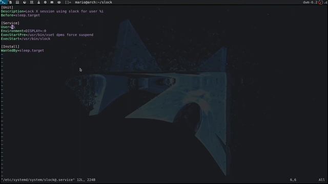 Slock - The suckless screen locker смотреть онлайн