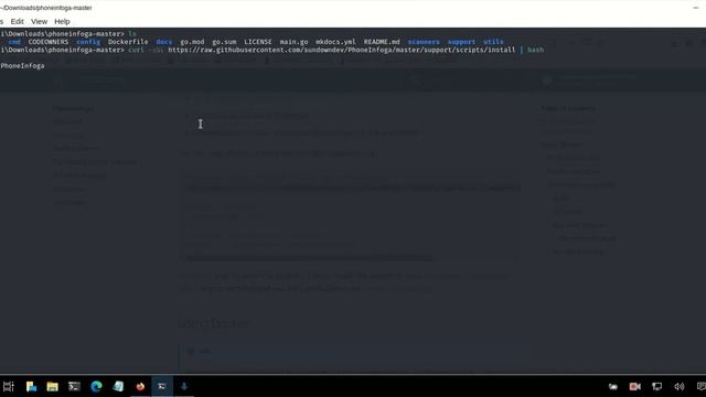 Installing and run Phoneinfoga смотреть онлайн