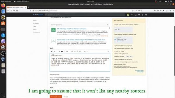 Linux For Beginners 7: System hardware and asking for help