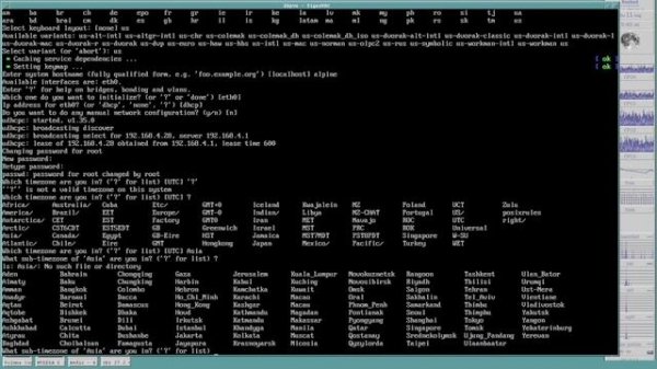 Installing Alpine Linux 3.16.2