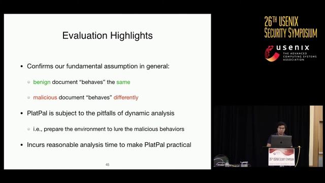 USENIX Security '17 - PlatPal: Detecting Malicious Documents with Platform Diversity смотреть онлайн