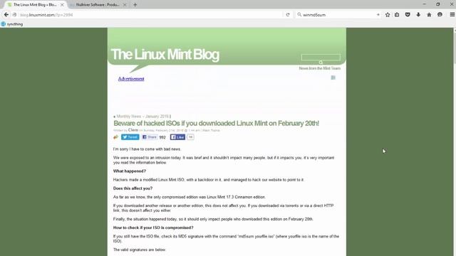 Linux Mint - Attention ! Backdoor découverte sur Linux Mint 17.3 смотреть онлайн