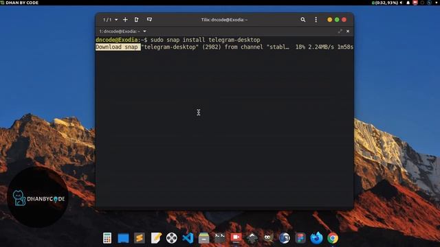 Cara install Telegram Desktop di Linux Mint | Ubuntu смотреть онлайн