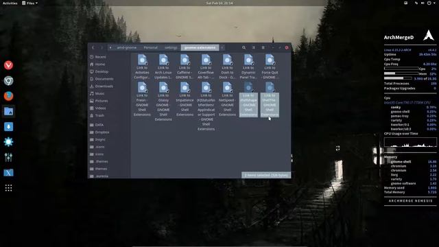 ArchMerge : 273 gnome shell extension - activities configurator смотреть онлайн