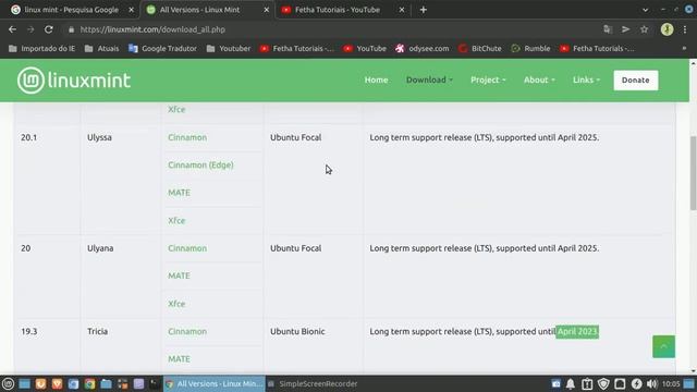 Confira os suportes das versões do Linux Mint. Linux Mint eu uso e recomendo. смотреть онлайн