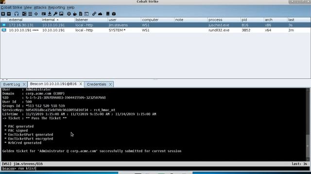 Golden Ticket (Cobalt Strike 4.0) смотреть онлайн