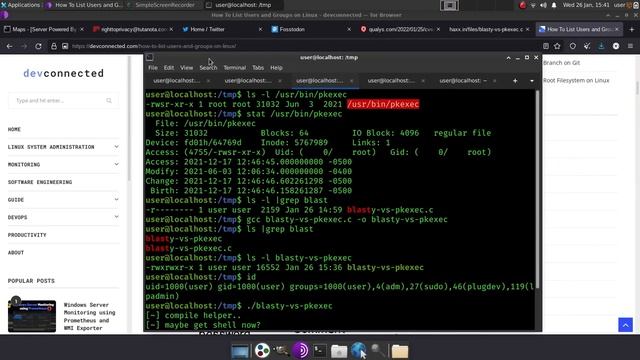 🐧 Linux Permissions + Privileges + Local Exploit Demo смотреть онлайн