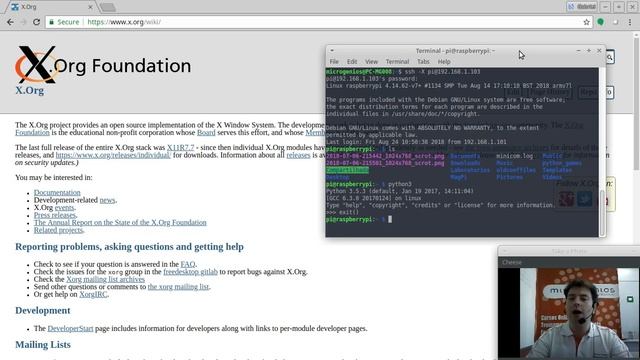 Acesso remoto gráfico para a Raspberry Pi utilizando servidor X смотреть онлайн