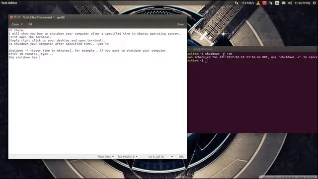 Shutdown after a certain time - Ubuntu and other Linux operating systems смотреть онлайн