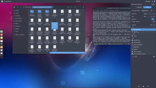 Installing Budgie remix 16.10 in virtualbox and checking Sardi and Surfn icons - mute смотреть онлайн