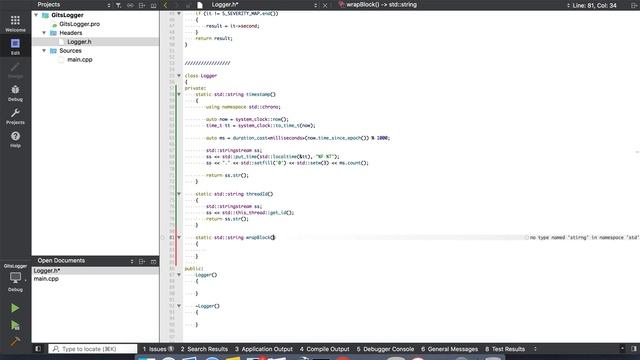 Writing a logger in C++ смотреть онлайн