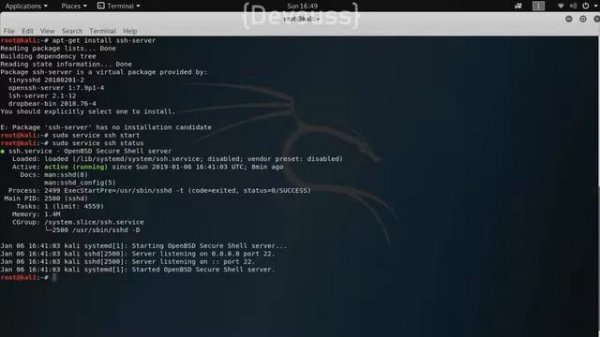 SETUP SSH SERVER Linux /kali Linux