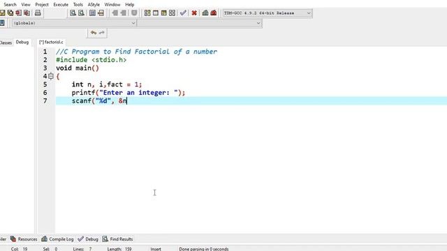 C Program to Find Factorial of a Number | Program Clips смотреть онлайн
