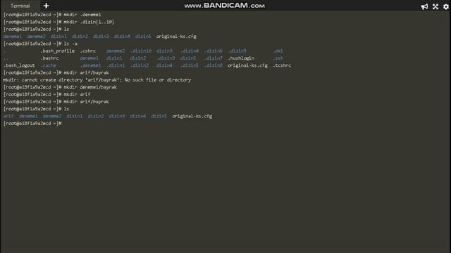 Linux Komutlar Ders#1 (mkdir, touch, ls, cd, clear) смотреть онлайн