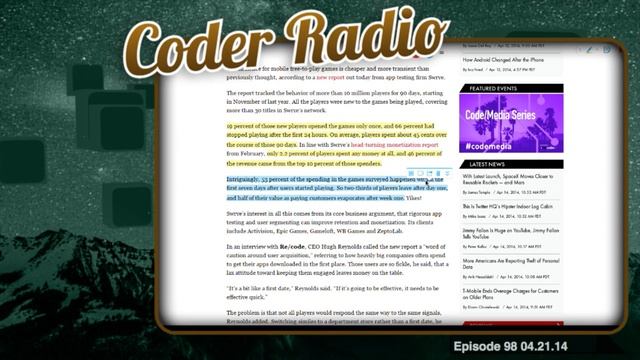Always Be Coding | Coder Radio 98 смотреть онлайн