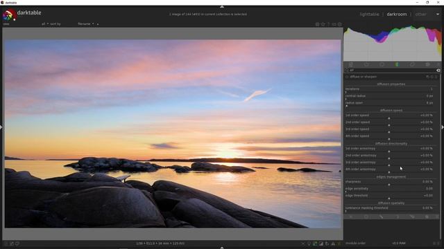 Darktable Tutoria Full Edit Using Diffuse or Sharpen and More смотреть онлайн