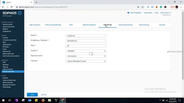 configure logging setting on sophos xg 230 firewall log collection смотреть онлайн