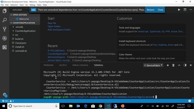 How to use the Service Fabric Extension for VS Code | Azure Friday смотреть онлайн