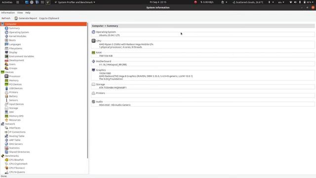 Check System Info On Ubuntu/Linux Using 'Hardinfo' Application смотреть онлайн