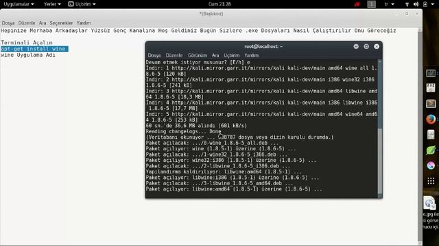 Linux Windows .exe Dosyalarını Açma смотреть онлайн