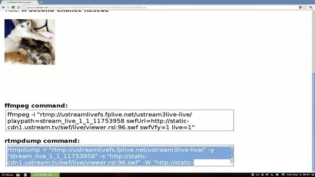 Ustream Live Feed with Rtmpdump VLC - Linux CLI смотреть онлайн