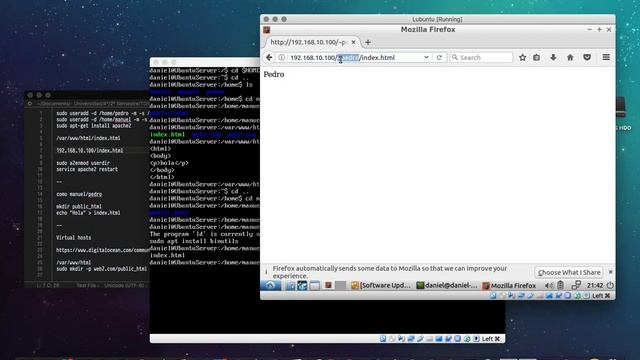 Apache (linux) - Hosts virtuales y directorios de usuario смотреть онлайн