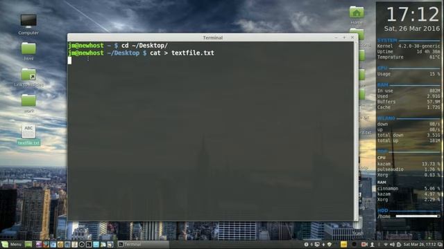 TerminalLab: Creating a Text File via the Terminal смотреть онлайн